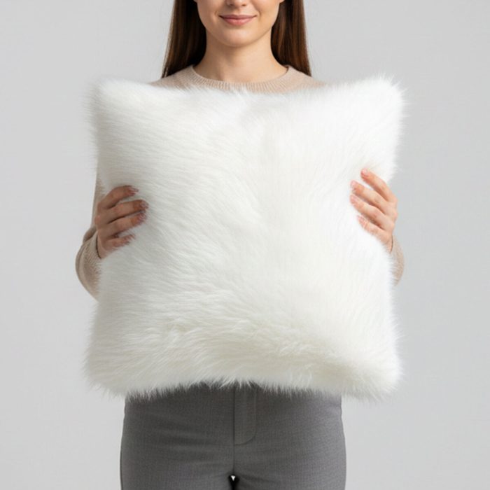 Elite Peluş Dekoratif Kırlent Kılıfı – 45x45 cm - Peluş Kırlent Kılıfı